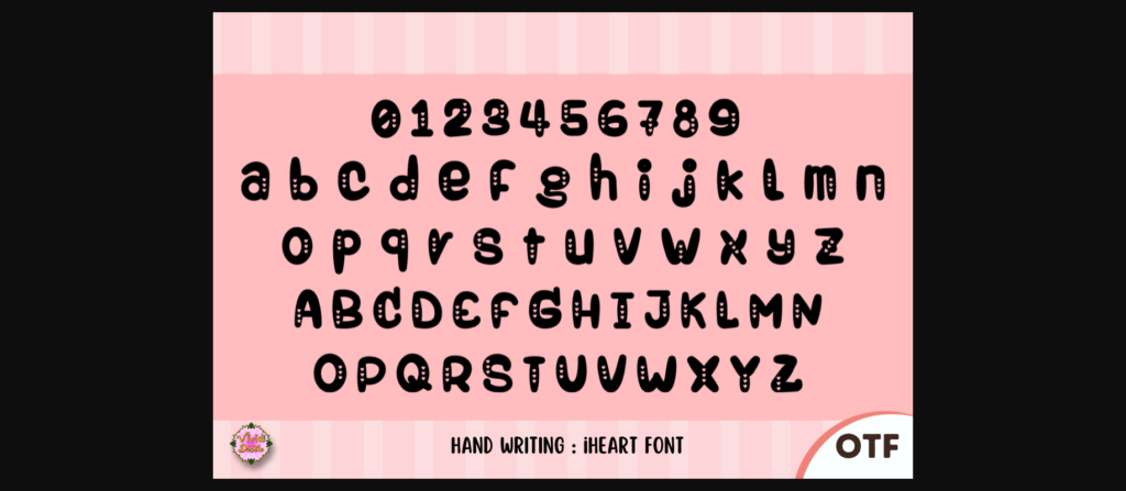 Iheart Font Poster 2