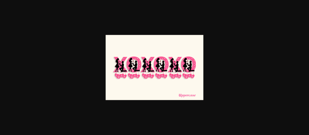 Xoxoxo Monogram Font Poster 5