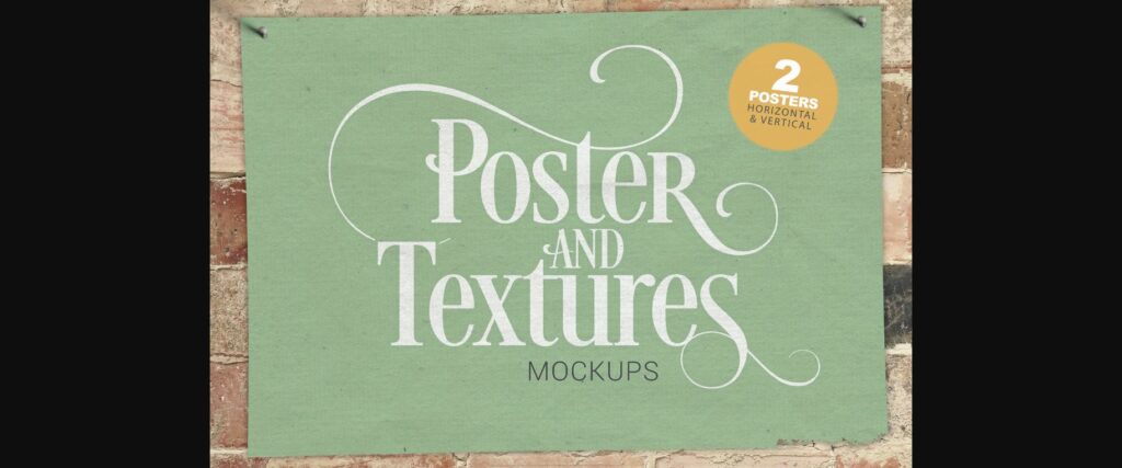 2 Poster & Textures Mockups Poster 1