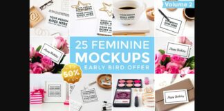 25 Feminine Mockups Poster 1