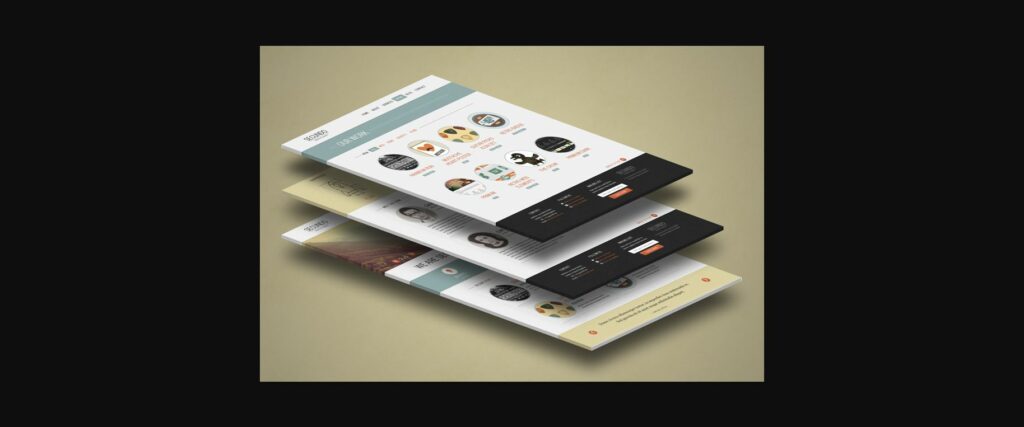 3d Website Display Mockup Poster 6