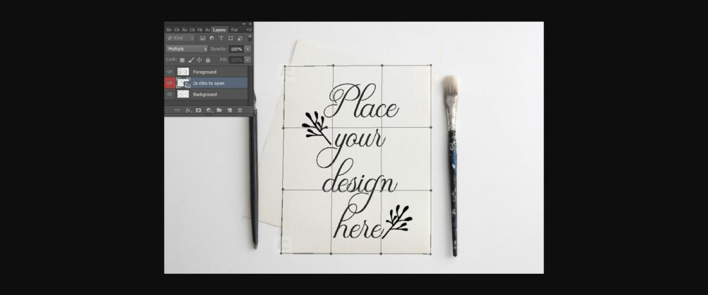 8x10 Flatlay Paper Print Mockup Poster 6