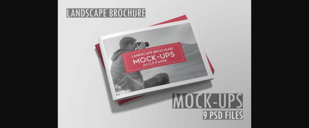 A4 Landscape Brochure Mockup Poster 1