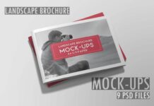 A4 Landscape Brochure Mockup Poster 1