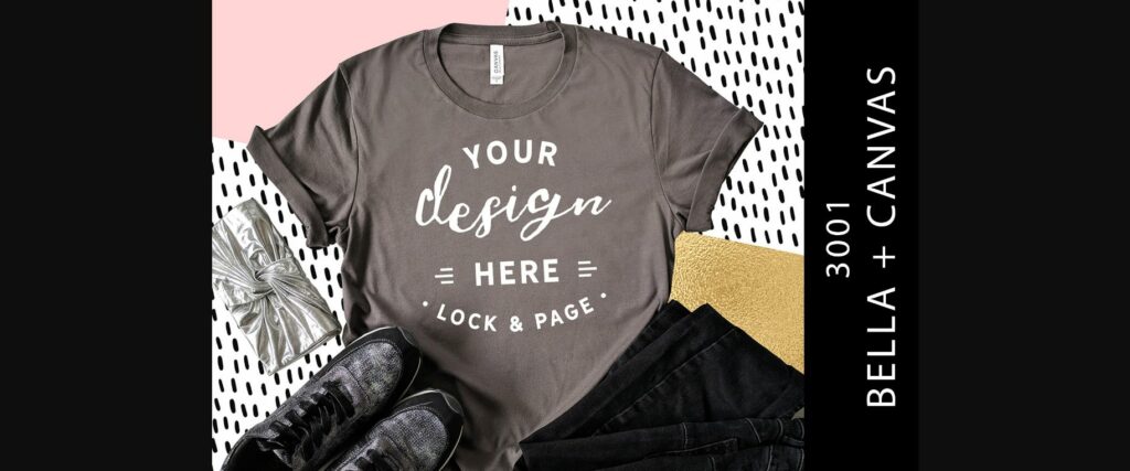 Asphalt Bella Canvas 3001 Mockup T Shirt Poster 1