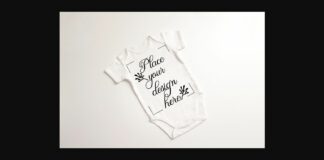 Baby Suit Bodysuit Growsuit Mockup Poster 1