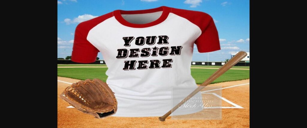 BaseBall Raglan Mockup Poster 1