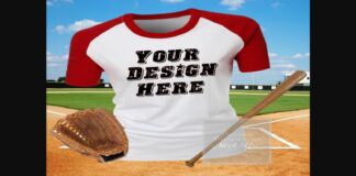 BaseBall Raglan Mockup Poster 1