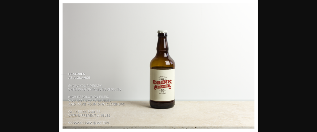 Beer Bottle Mockup / Real Scenes Poster 4