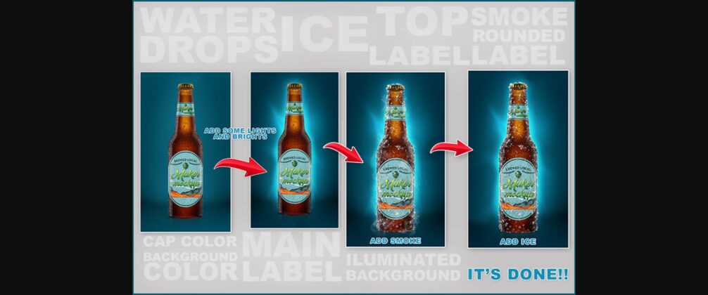 Beer Bottle Mockup Poster 8