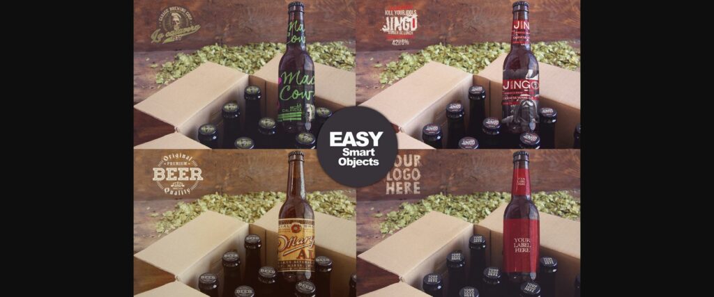 Beer Box Mockup Poster 4