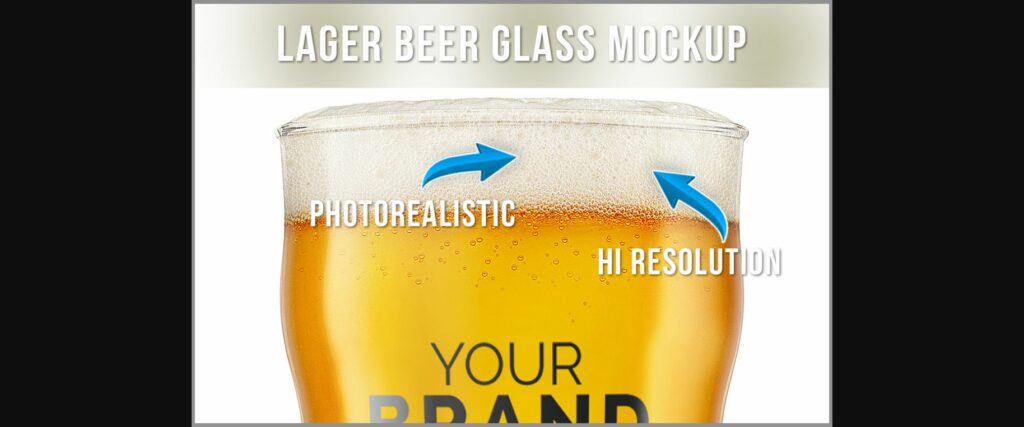 Beer Glass Mockup Poster 4