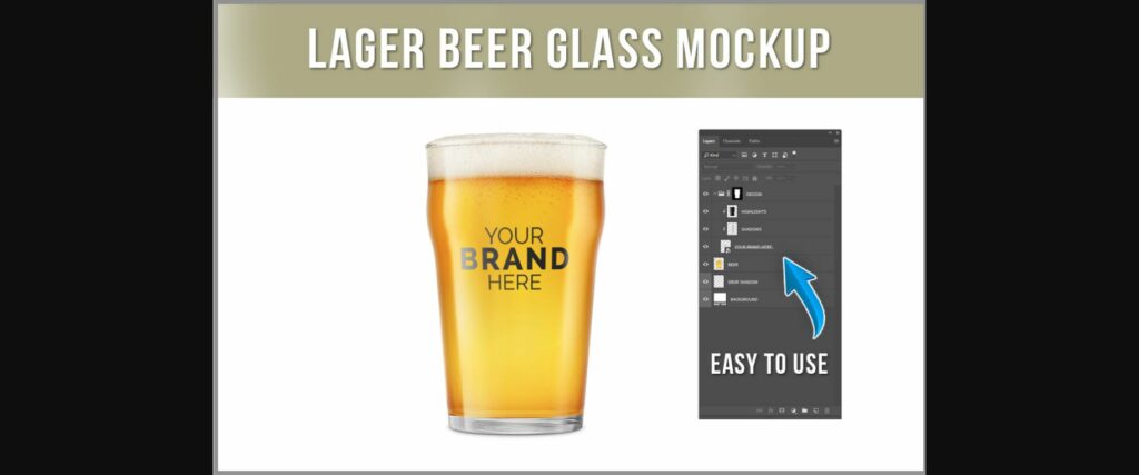 Beer Glass Mockup Poster 5