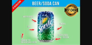 Beer Soda Can Mockup Poster 1