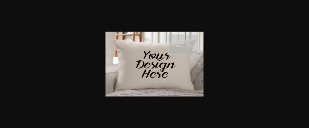 Beige Pillow Mockup Poster 3