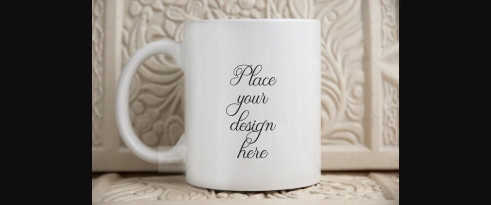 Beige Rustic Coffee Mug Mockup Poster 3