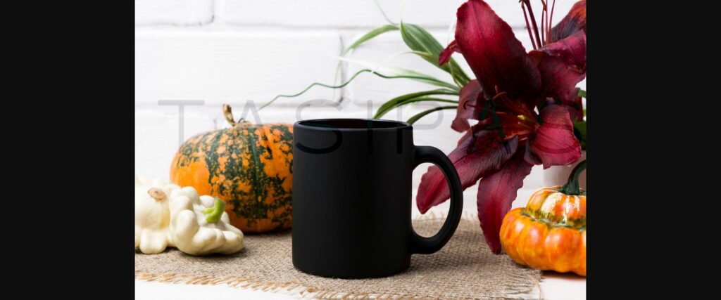 Black Coffee Mug Mockup Poster 2