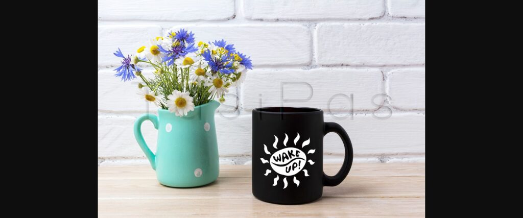 Black Coffee Mug Mockup Poster 1