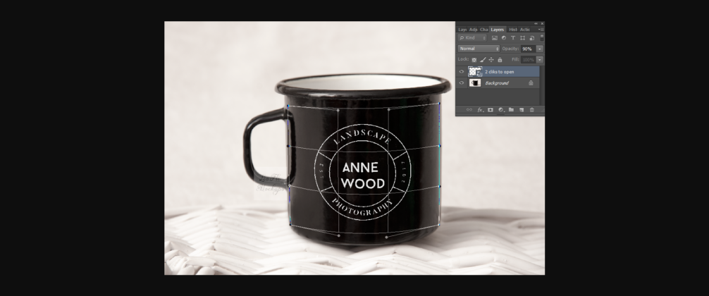 Black Metal Enamel Mug Mockup Poster 5