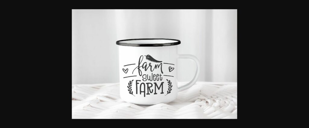 Black Rim Enamel Camp Mug Mockup Poster 5