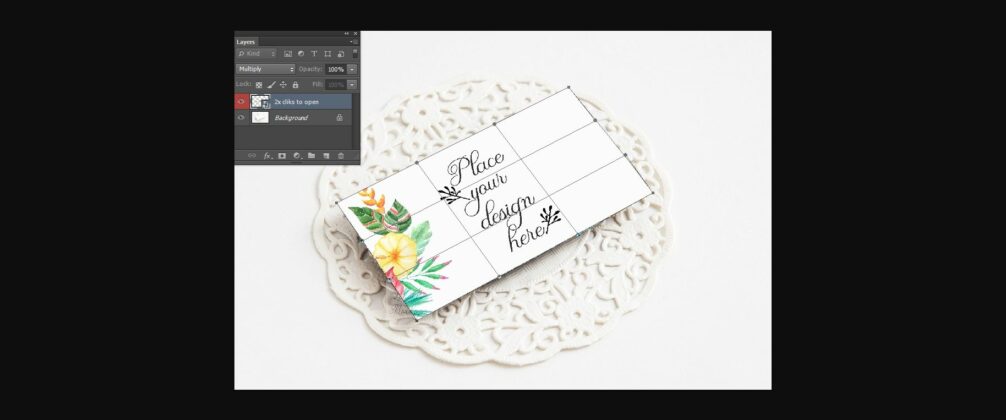 Business Visit Card Feminine Mockup Poster 4