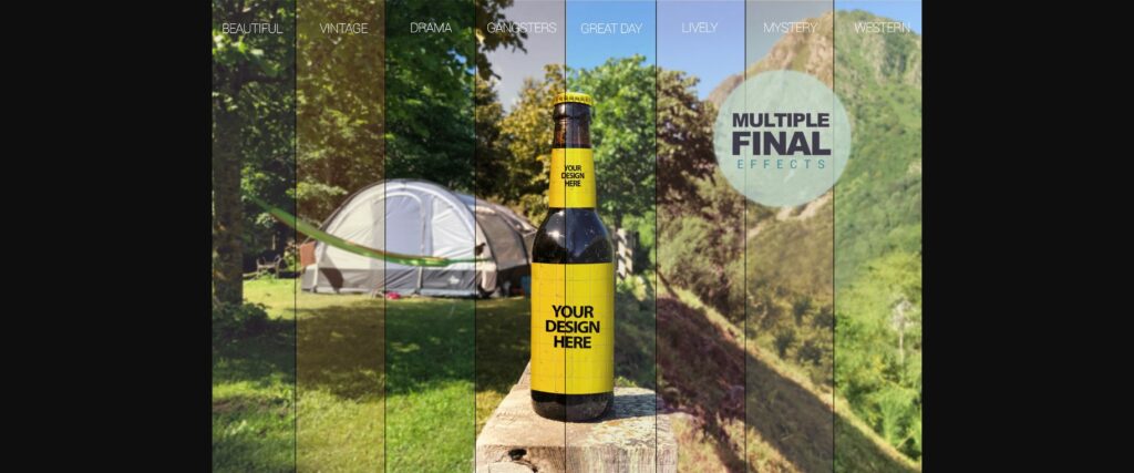 Camping Beer Mockup Poster 7