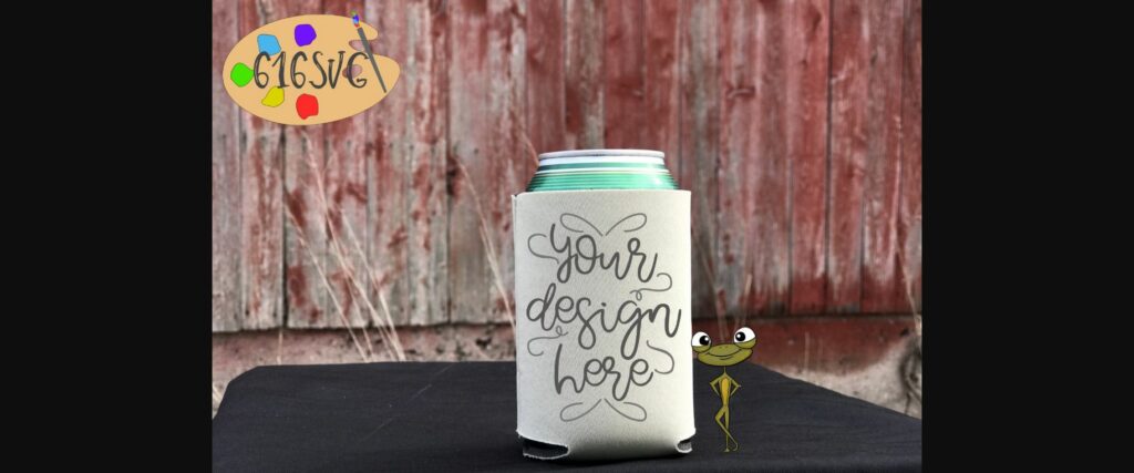 Champagne Can Cooler Mockup Poster 4