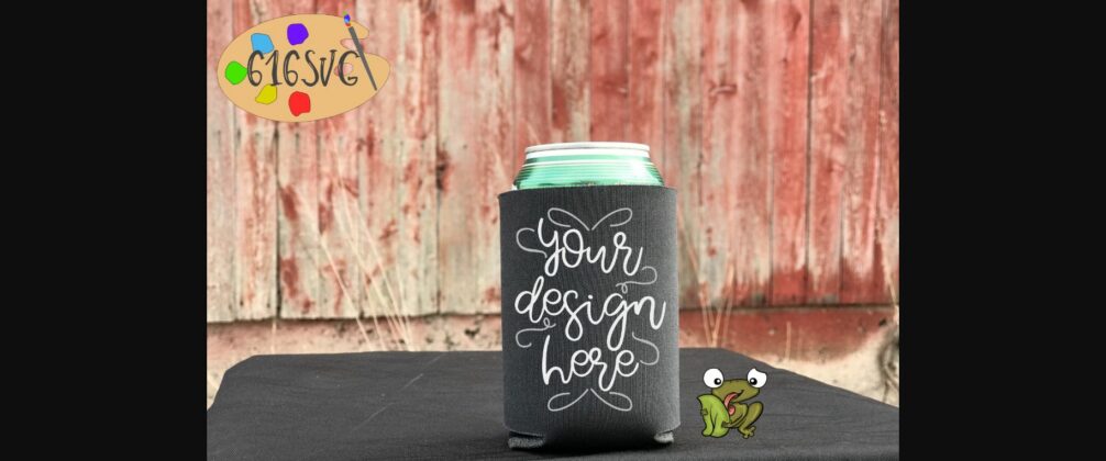 Charcoal Can Cooler Mockup Poster 2