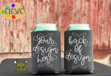Charcoal Can Cooler Mockup Poster 1