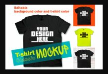 Classic T-shirt Mockup Poster 1