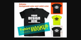 Classic T-shirt Mockup Poster 1