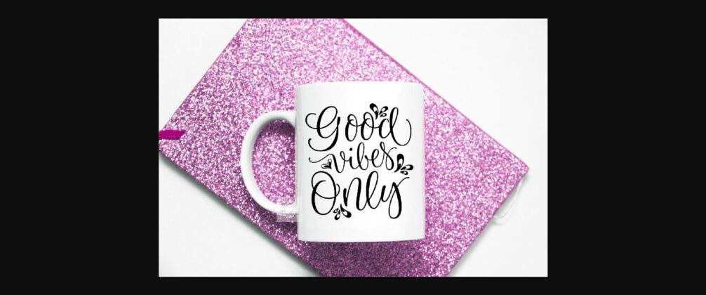 Coffee Mug Mockup Pink Glitter Flatlay Poster 7