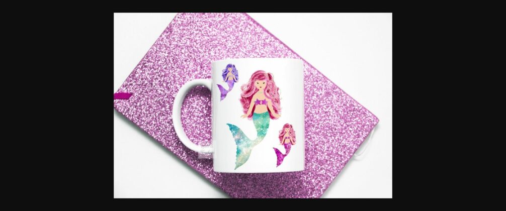 Coffee Mug Mockup Pink Glitter Flatlay Poster 8