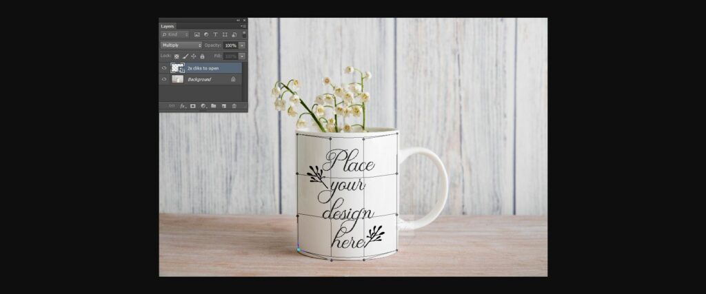 Coffee Mug Mockup Rustic Spring Photo Poster 4