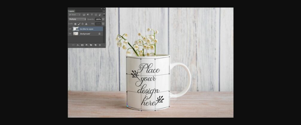 Coffee Mug Mockup Rustic Spring Photo Poster 2