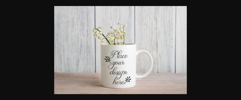 Coffee Mug Mockup Rustic Spring Photo Poster 1