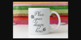 Colorful Mockup Coffee Mug Stock Photo Poster 1