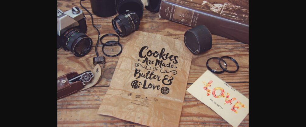 Crumpled Paper Bag Mockup Poster 3