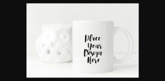 Cute Coffee Mug Mock Up Poster 1