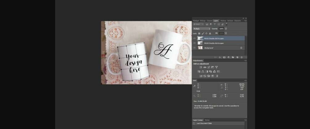 Double 2 Coffee Mug Mockups Poster 4