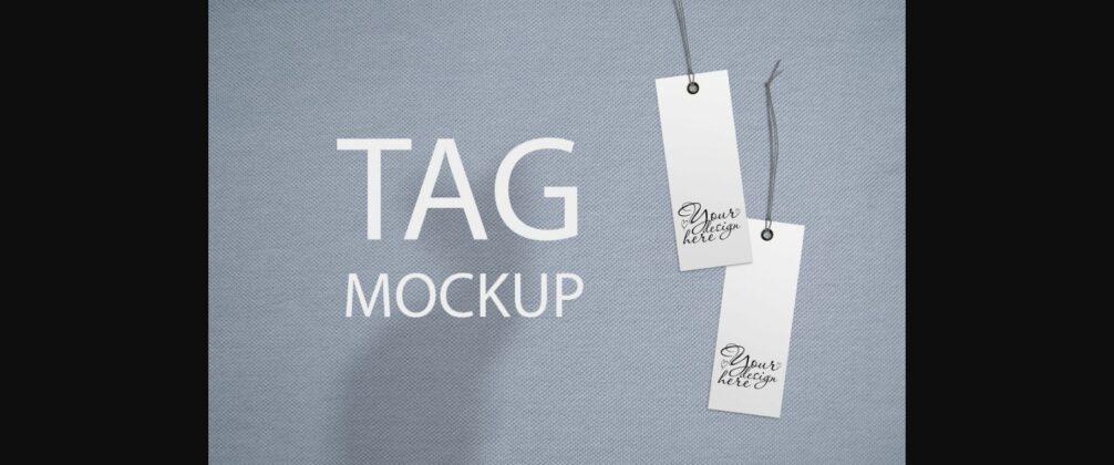 Double Tag Mockup, Thank You Tag Poster 1