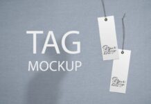 Double Tag Mockup, Thank You Tag Poster 1