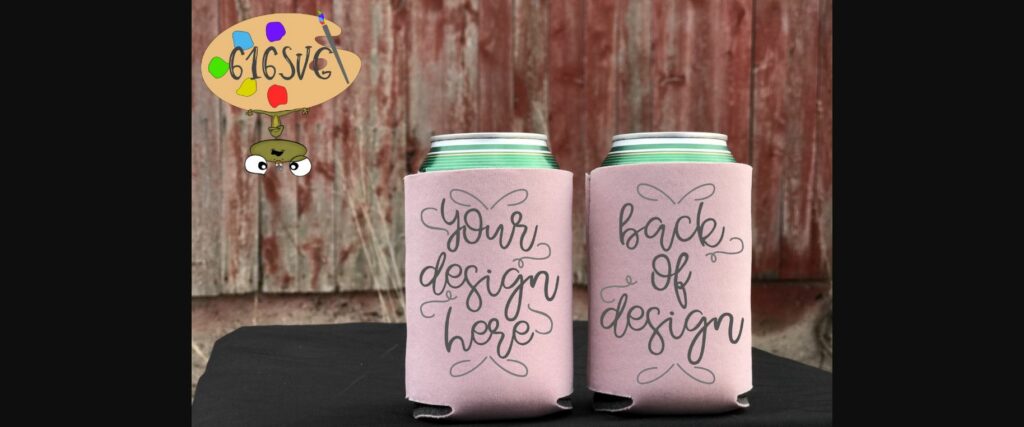 Dusty Rose Can Cooler Mockup Poster 1