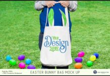 Easter Mock Up - Bunny Bag Poster 1