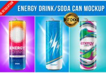 Energy Drink Mockup Poster 1
