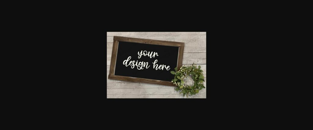 Farmhouse Mock-Up Wood Sign Set Poster 1