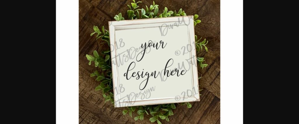 Farmhouse Sign Mockup Mock-Up Poster 1