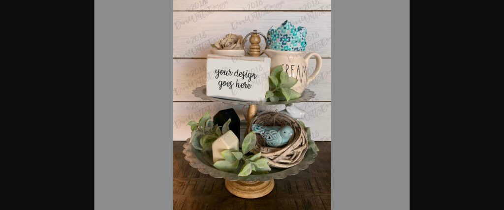 Farmhouse Style Sign Mockup Tiered Tray Poster 1