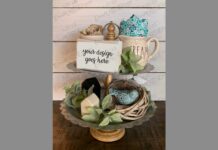 Farmhouse Style Sign Mockup Tiered Tray Poster 1