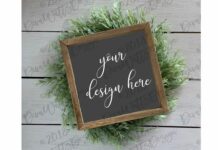 Farmhouse Style Sign Mockup Poster 1